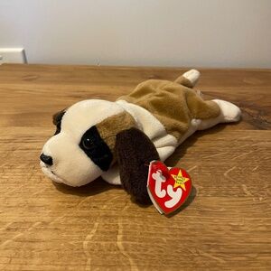 Ty Beanie Babies Bernie Dog Multicoloured Brown 1996 – New Tag On VINTAGE